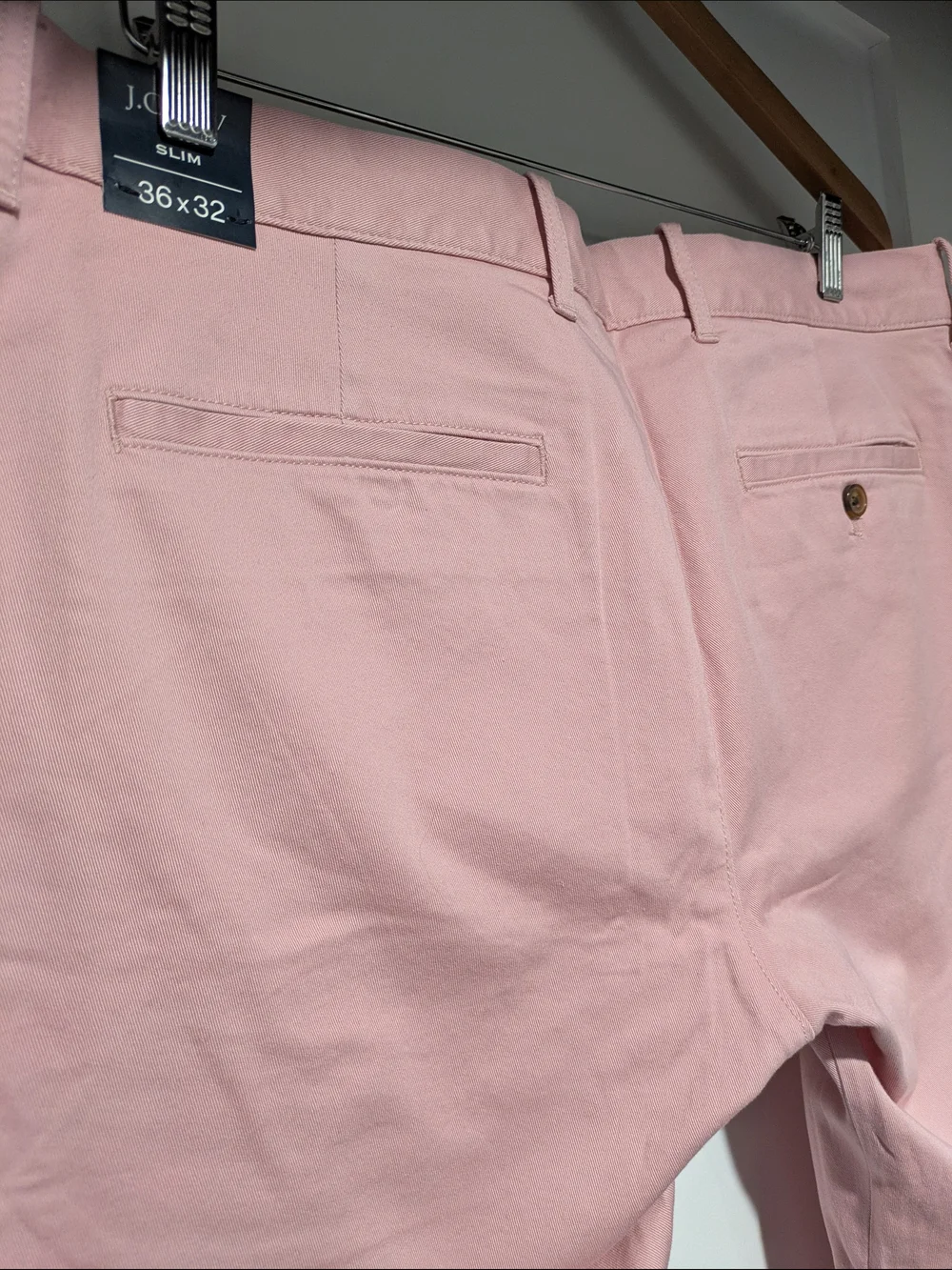 J. Crew Slim Chinos in Light Pink